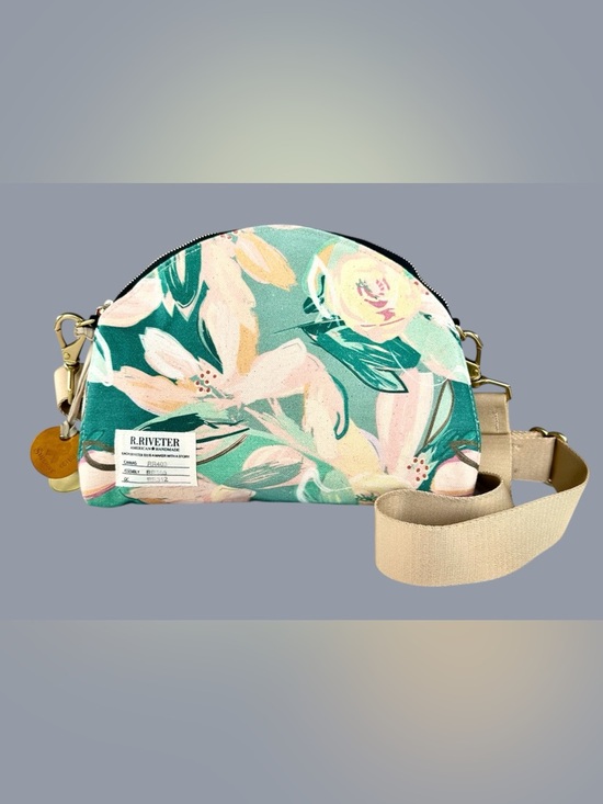 R. Riveter Floral Hopper Crossbody Bag USA Made - Picture 13 of 16